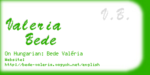 valeria bede business card